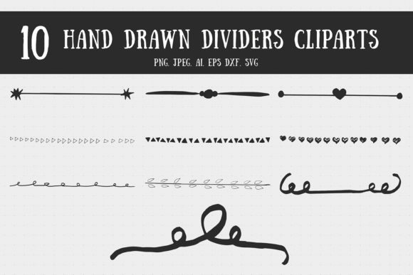 10 Handmade Dividers Cliparts: Elevate Your Creative Projects with Unique Digital Elements