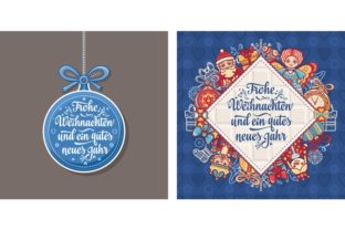 Frohe Weihnachten. German Christmas Card