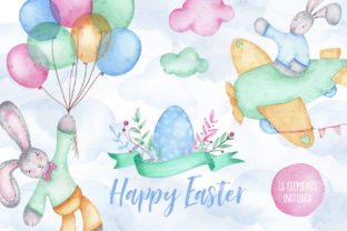 Happy Easter - Watercolor Clipart: A Beautiful Collection for Creative Projects