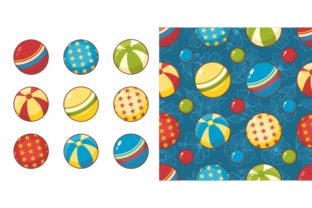 Kids Beach Playing Colorful Balls Set: A Versatile Design Resource for Creators and Entrepreneurs