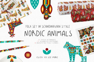 Nordic Animals - Folk Set: A Creative Resource for Designers and Enthusiasts