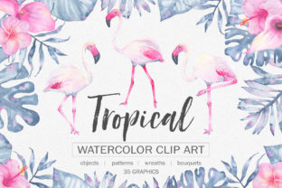 Tropical Watercolor Clip Art: A Vibrant Addition to Creative Projects