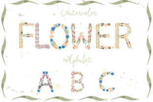 Watercolor Flowers Alphabet: A Versatile Creative Resource for Modern Designers